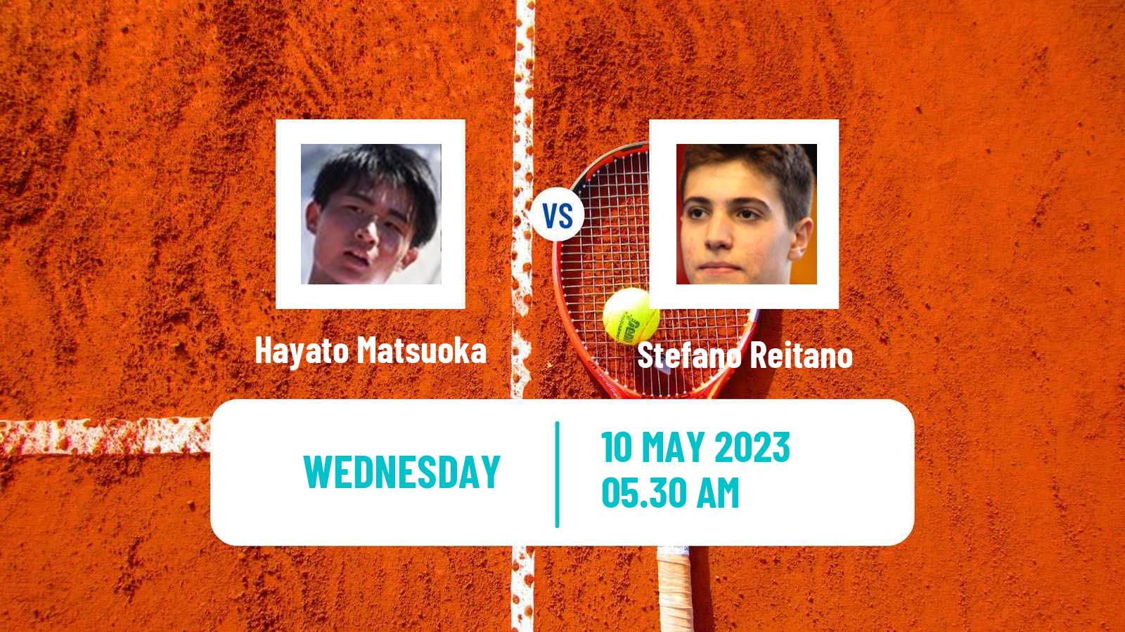 Tennis ITF Tournaments Hayato Matsuoka - Stefano Reitano