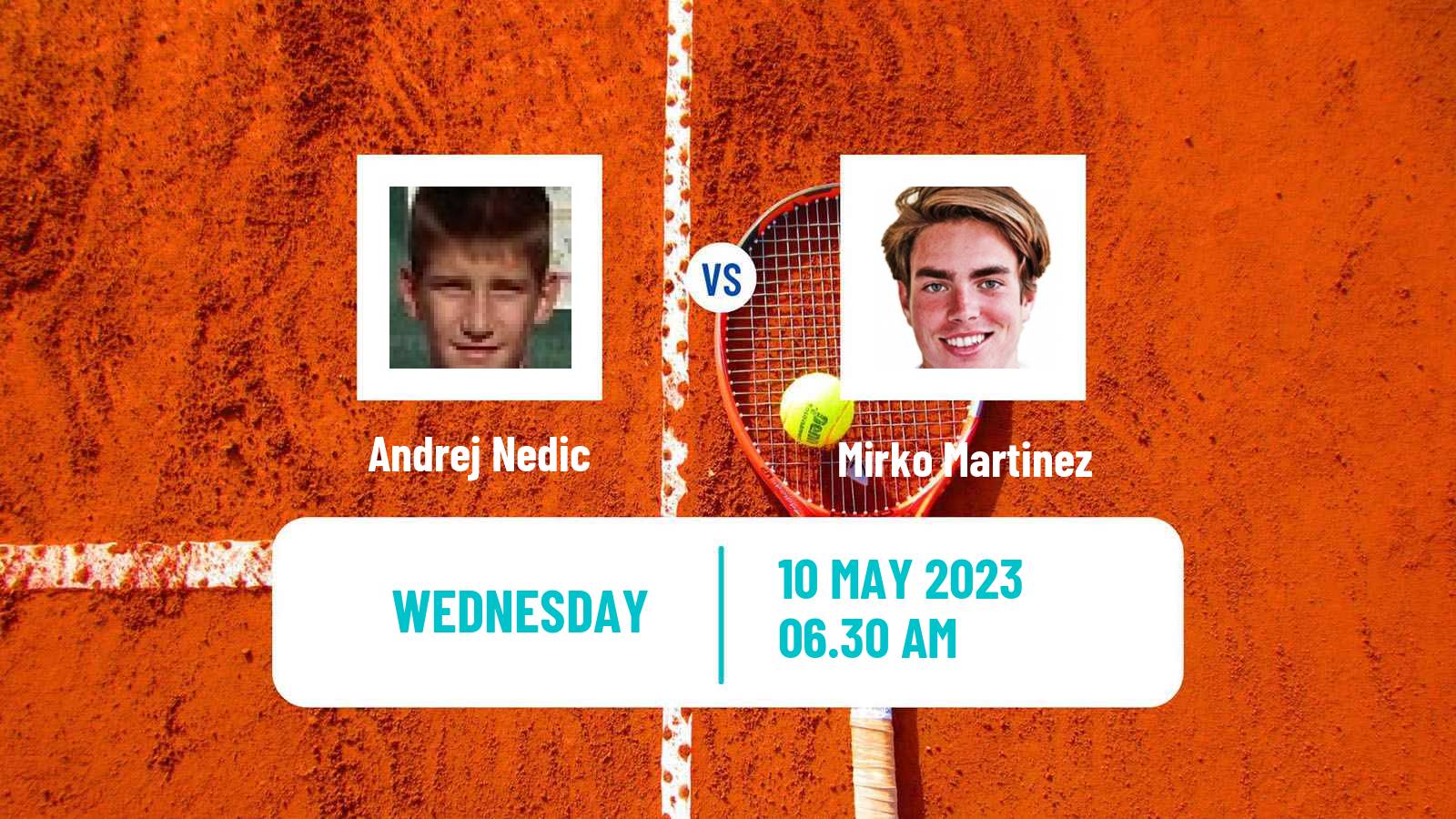 Tennis ITF Tournaments Andrej Nedic - Mirko Martinez