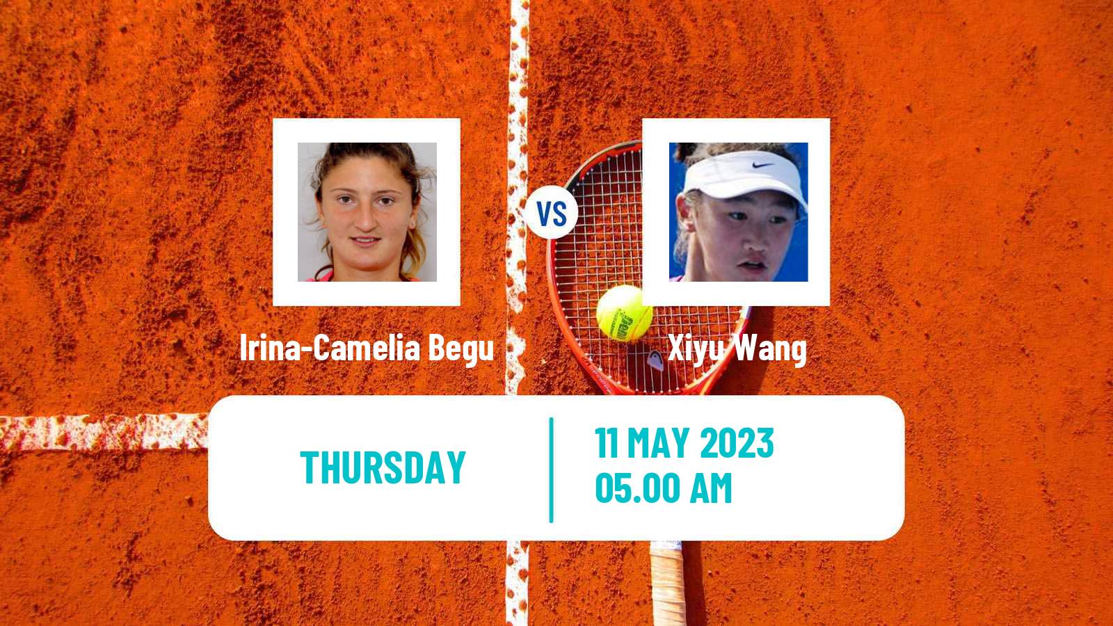 Tennis WTA Roma Irina-Camelia Begu - Xiyu Wang