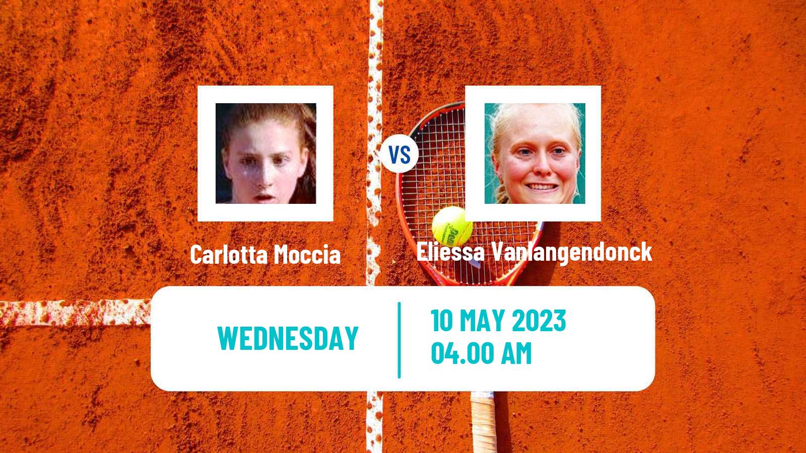 Tennis ITF Tournaments Carlotta Moccia - Eliessa Vanlangendonck