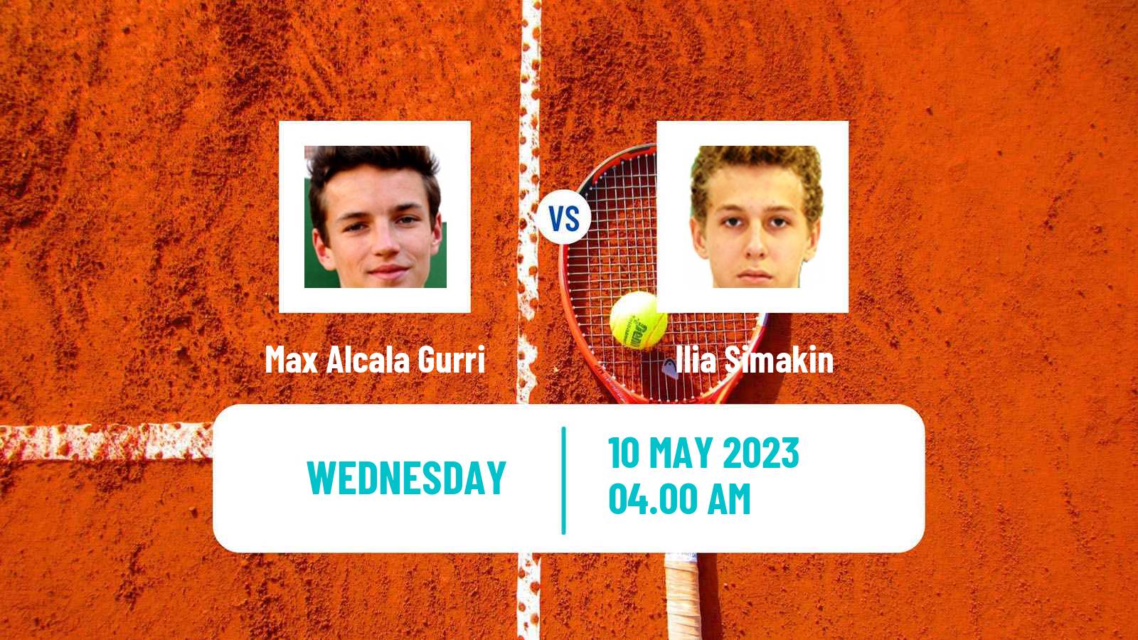 Tennis ITF Tournaments Max Alcala Gurri - Ilia Simakin