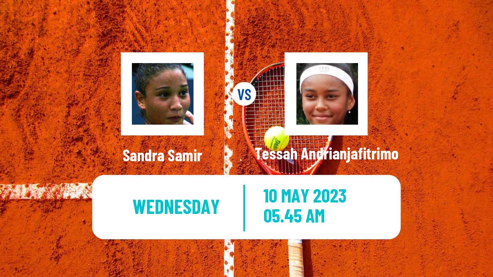 Tennis ITF Tournaments Sandra Samir - Tessah Andrianjafitrimo
