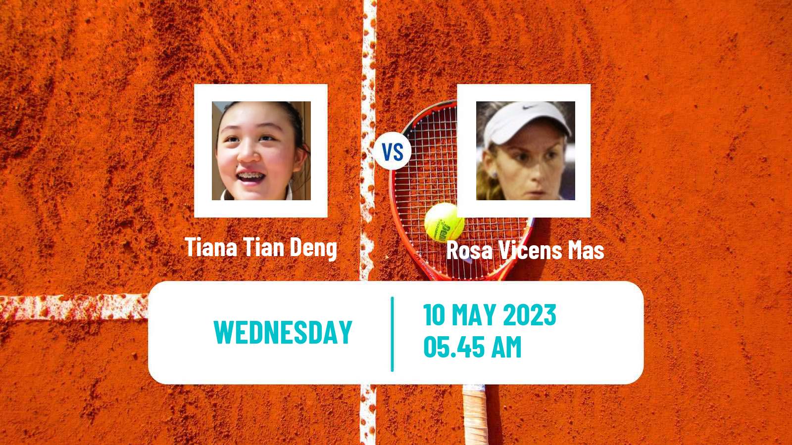 Tennis ITF Tournaments Tiana Tian Deng - Rosa Vicens Mas