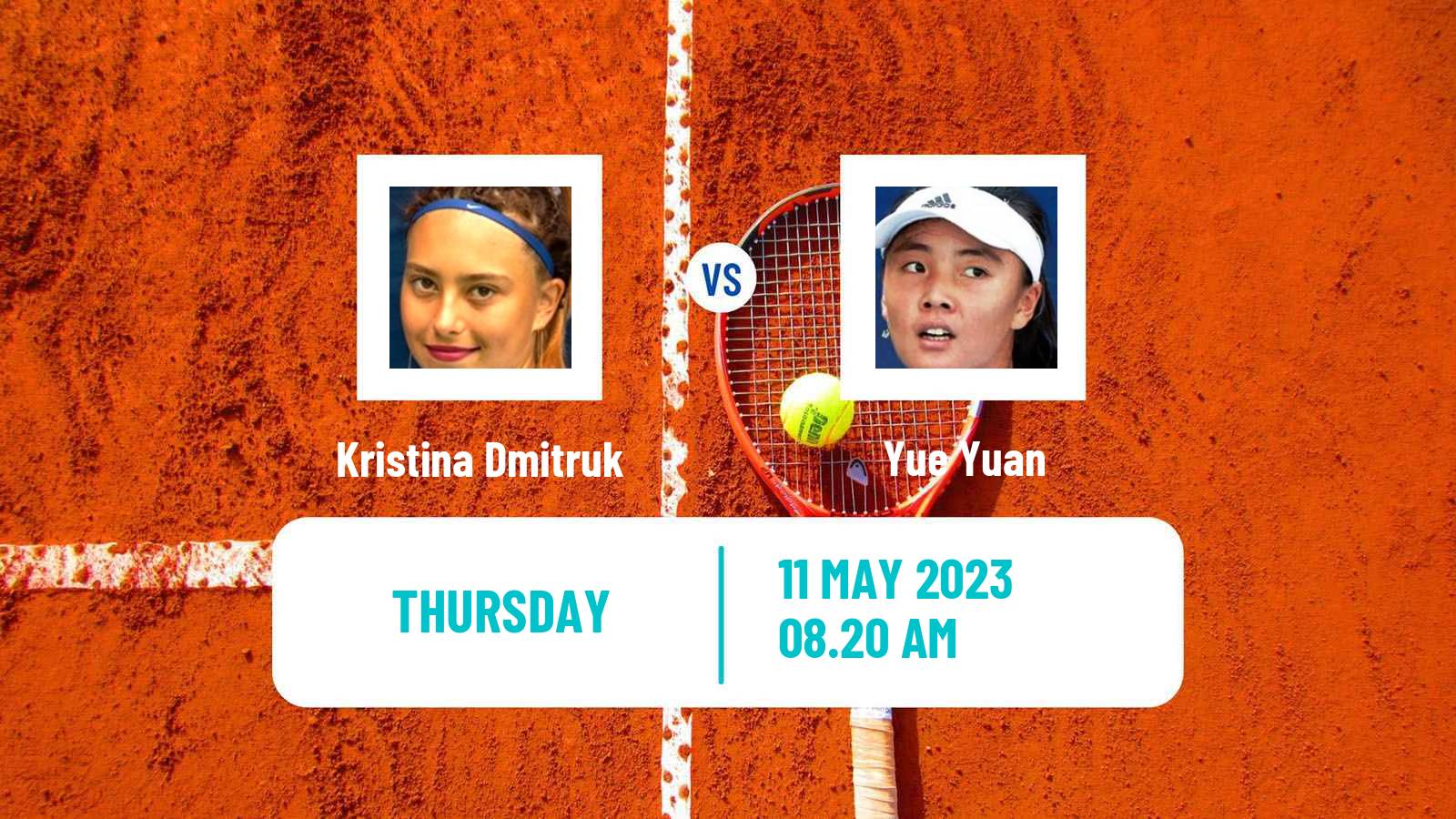 Tennis ITF Tournaments Kristina Dmitruk - Yue Yuan
