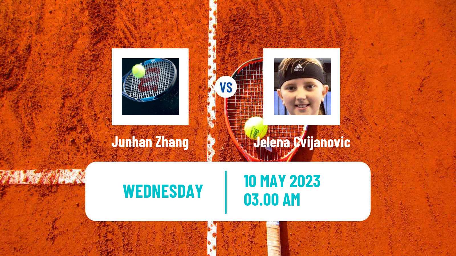 Tennis ITF Tournaments Junhan Zhang - Jelena Cvijanovic