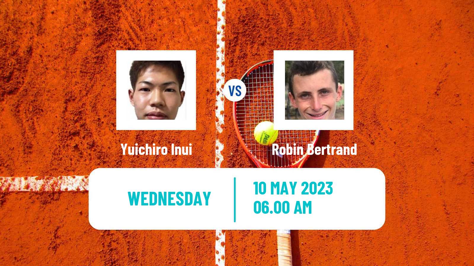 Tennis ITF Tournaments Yuichiro Inui - Robin Bertrand