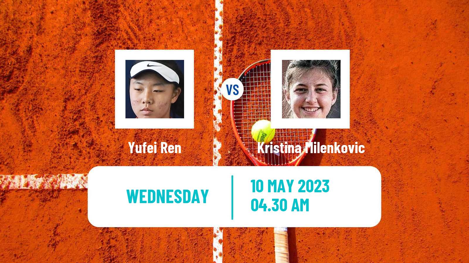 Tennis ITF Tournaments Yufei Ren - Kristina Milenkovic