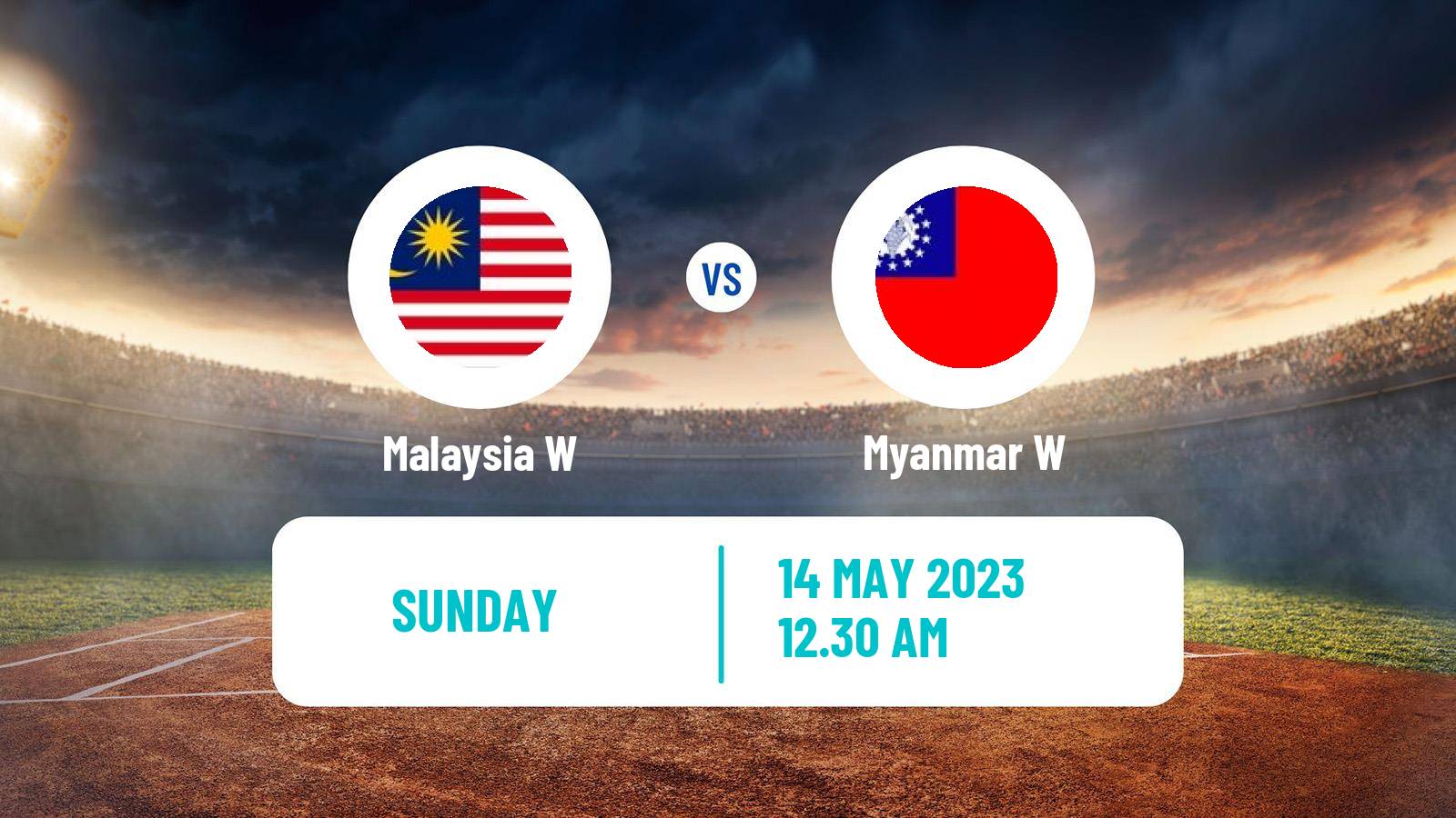 Cricket Southeast Asian Games T20 Women Malaysia W - Myanmar W