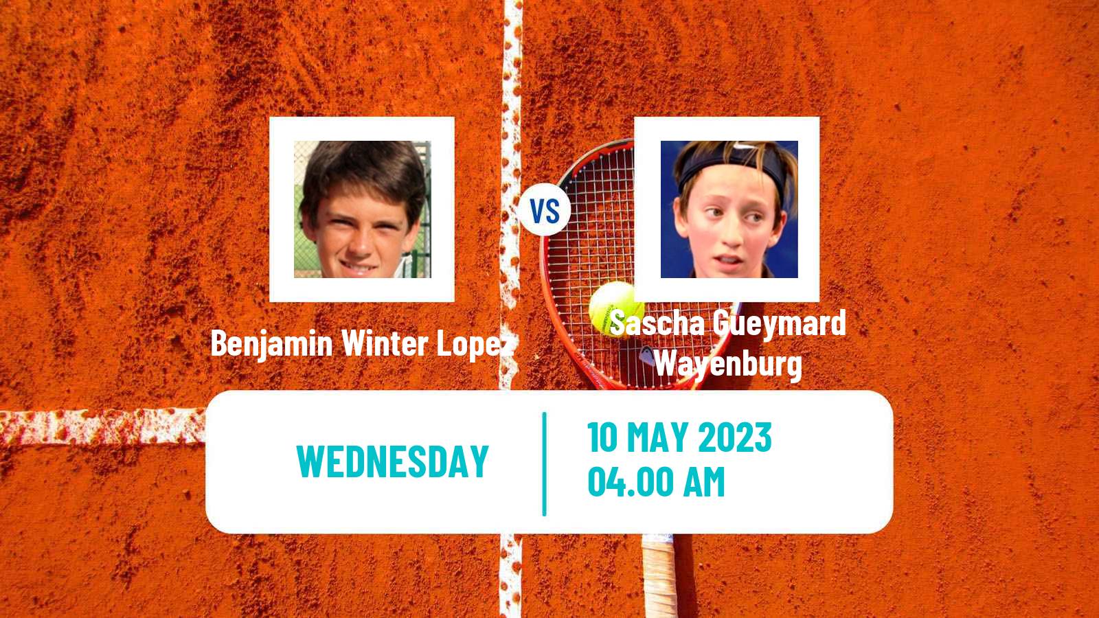 Tennis ITF Tournaments Benjamin Winter Lopez - Sascha Gueymard Wayenburg