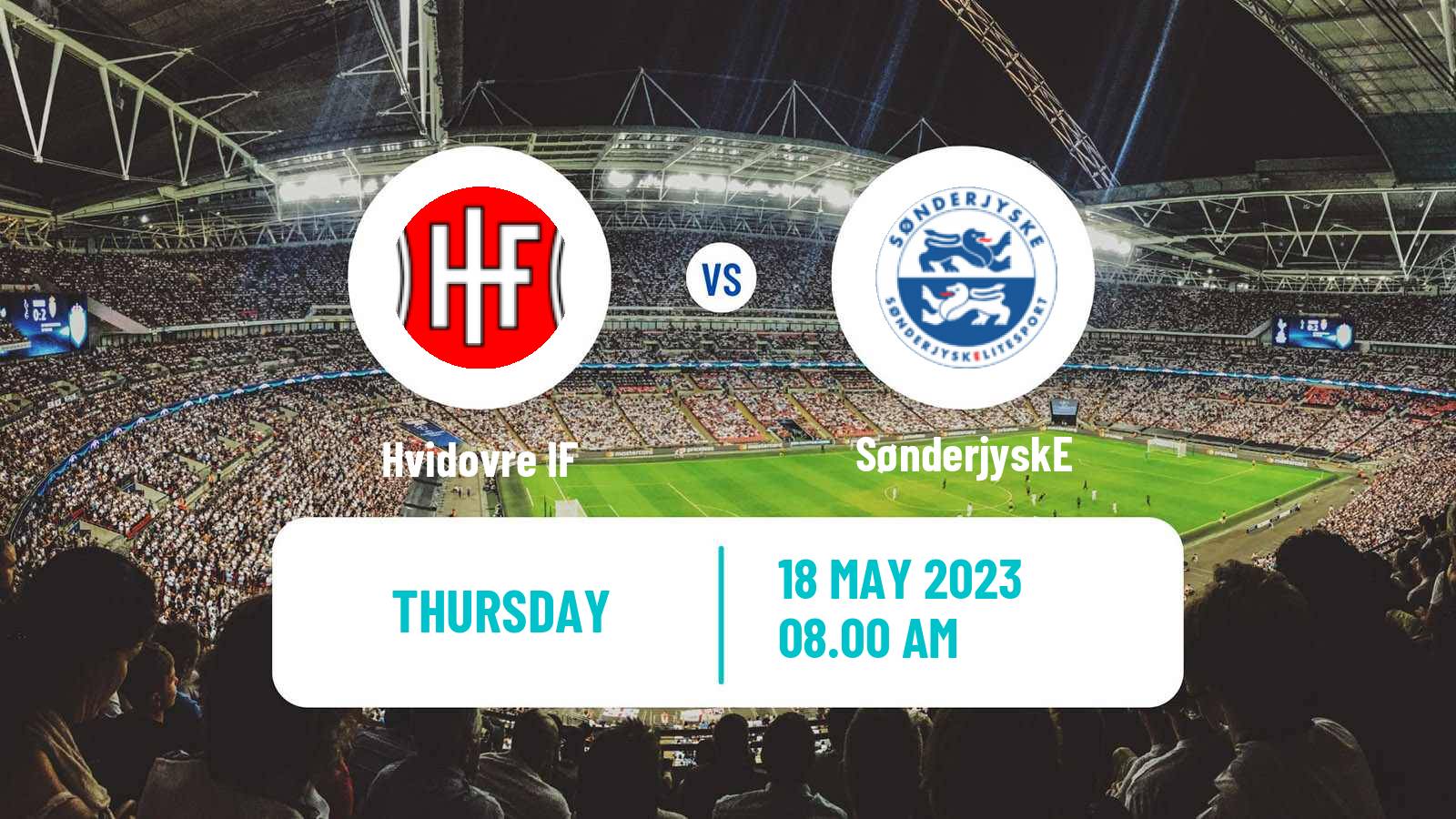 Soccer Danish 1 Division Hvidovre - SønderjyskE