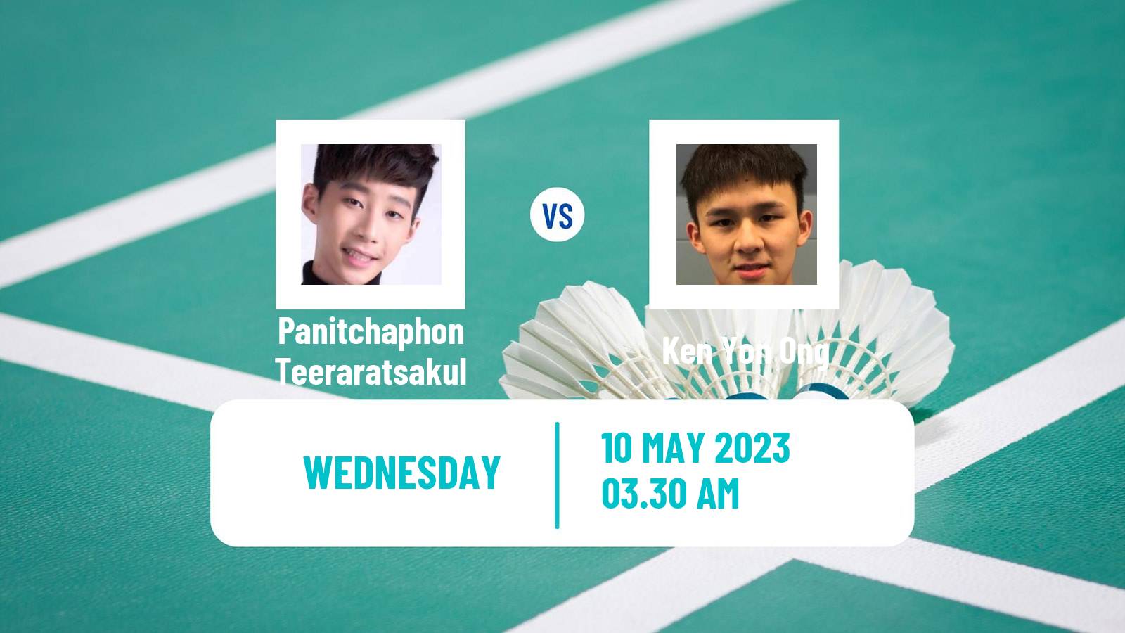 Badminton Badminton Panitchaphon Teeraratsakul - Ken Yon Ong