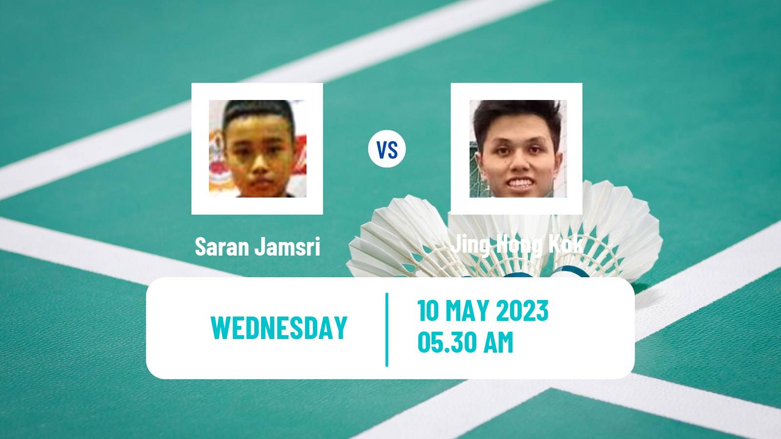 Badminton Badminton Saran Jamsri - Jing Hong Kok