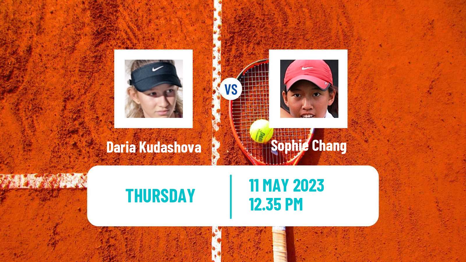 Tennis ITF Tournaments Daria Kudashova - Sophie Chang