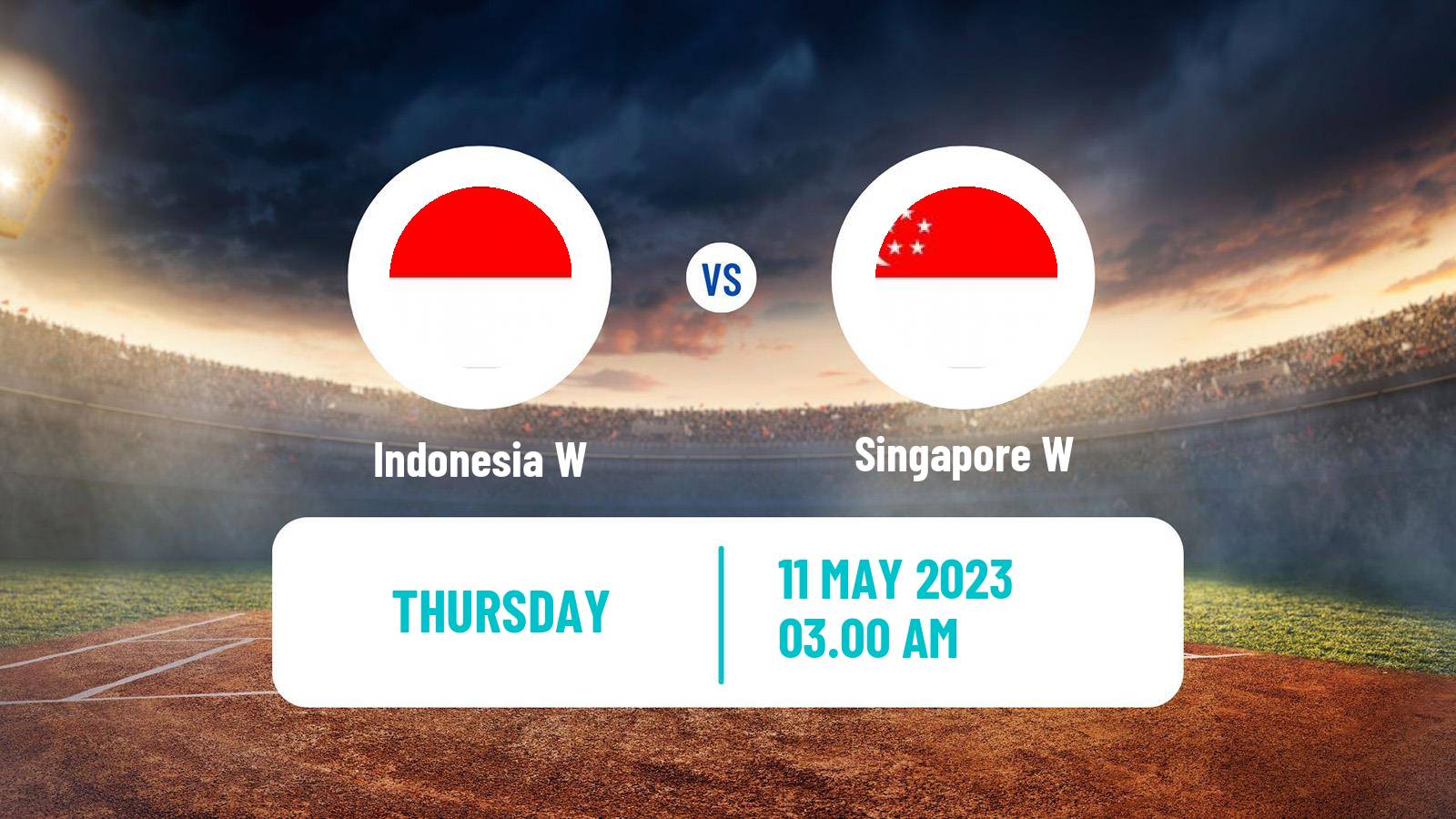 Cricket Southeast Asian Games T20 Women Indonesia W - Singapore W