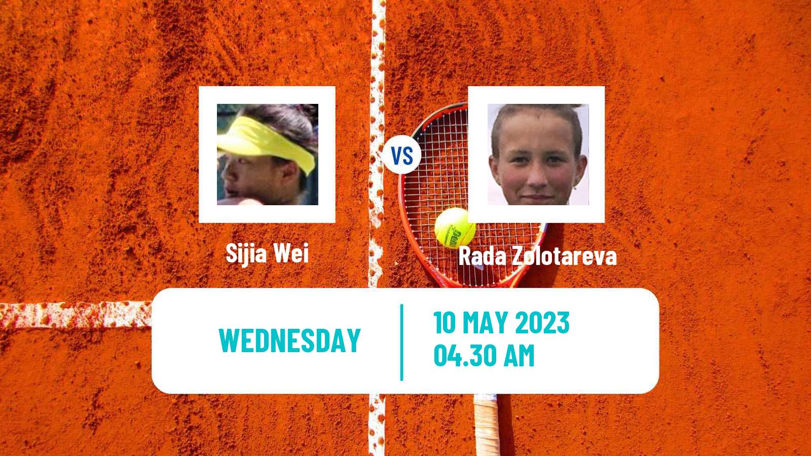Tennis ITF Tournaments Sijia Wei - Rada Zolotareva