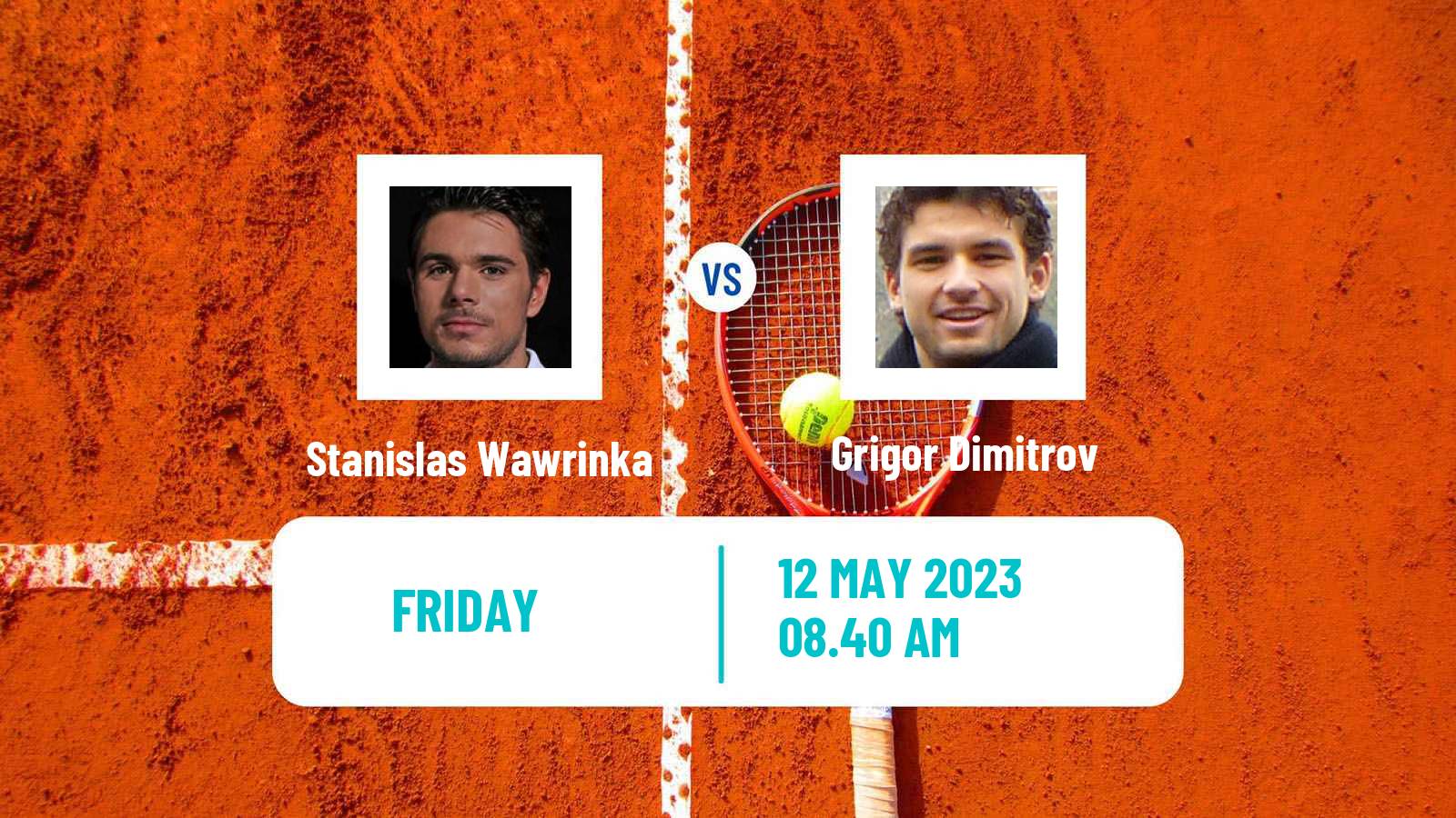 Tennis ATP Roma Stanislas Wawrinka - Grigor Dimitrov