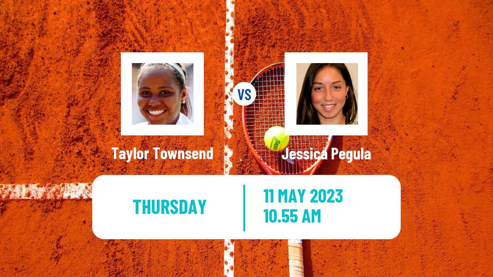 Tennis WTA Roma Taylor Townsend - Jessica Pegula