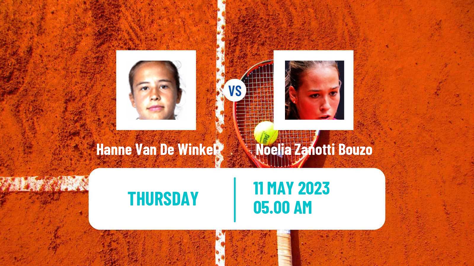 Tennis ITF Tournaments Hanne Van De Winkel - Noelia Zanotti Bouzo