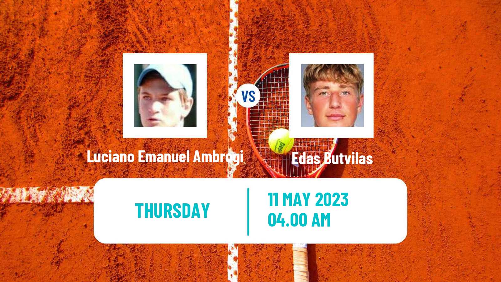 Tennis ITF Tournaments Luciano Emanuel Ambrogi - Edas Butvilas