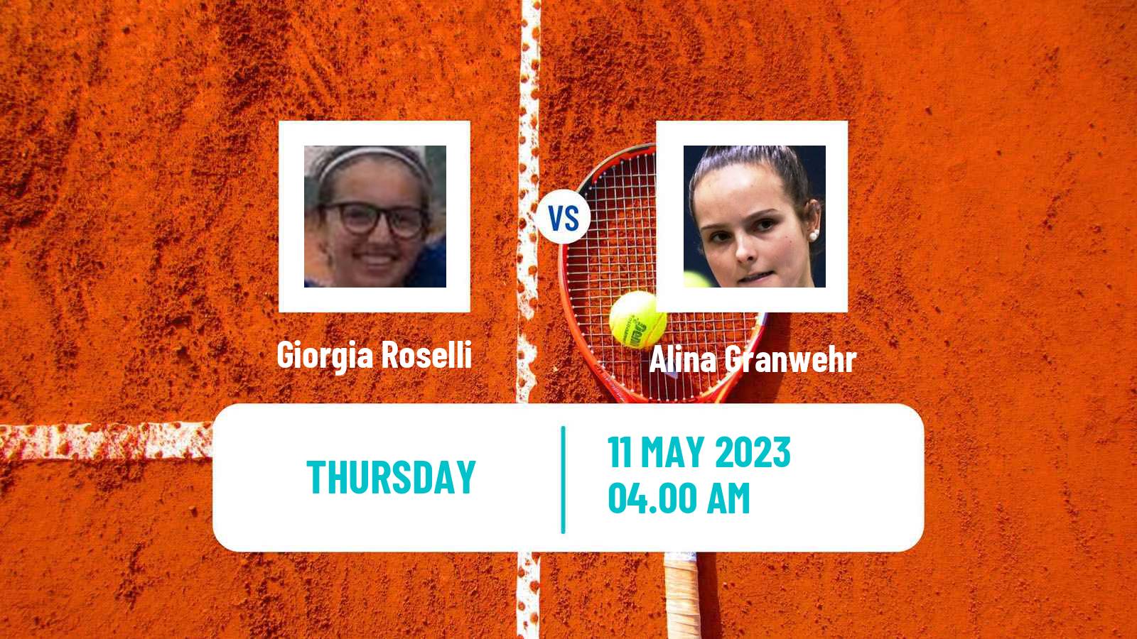 Tennis ITF Tournaments Giorgia Roselli - Alina Granwehr