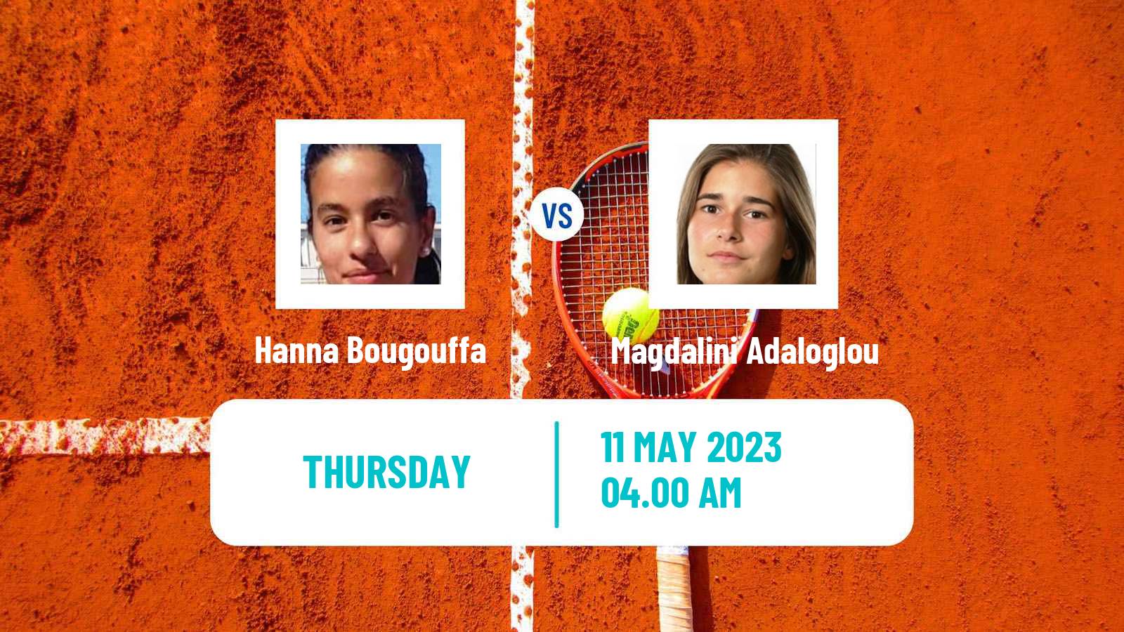 Tennis ITF Tournaments Hanna Bougouffa - Magdalini Adaloglou