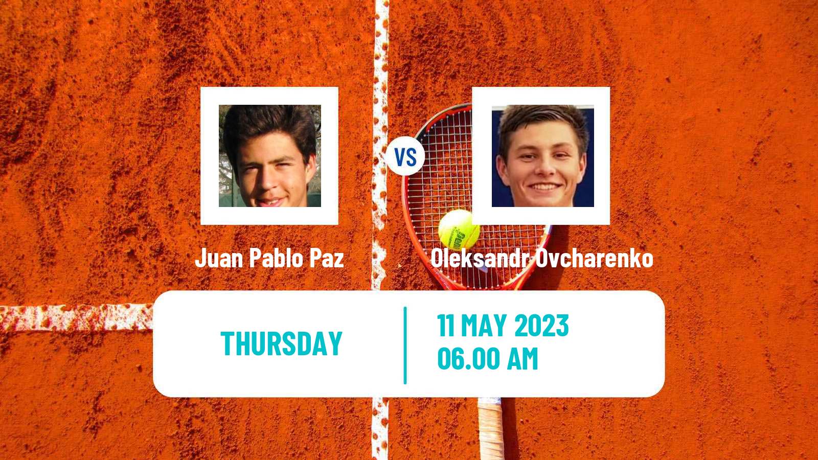 Tennis ITF Tournaments Juan Pablo Paz - Oleksandr Ovcharenko