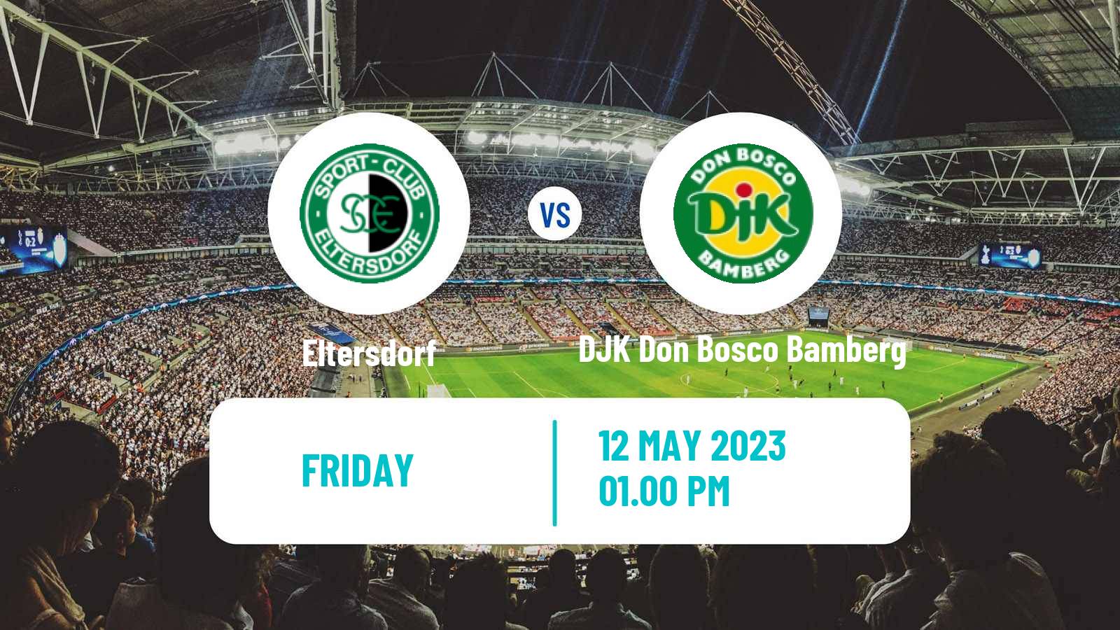 Soccer German Oberliga Bayern Nord Eltersdorf - DJK Don Bosco Bamberg