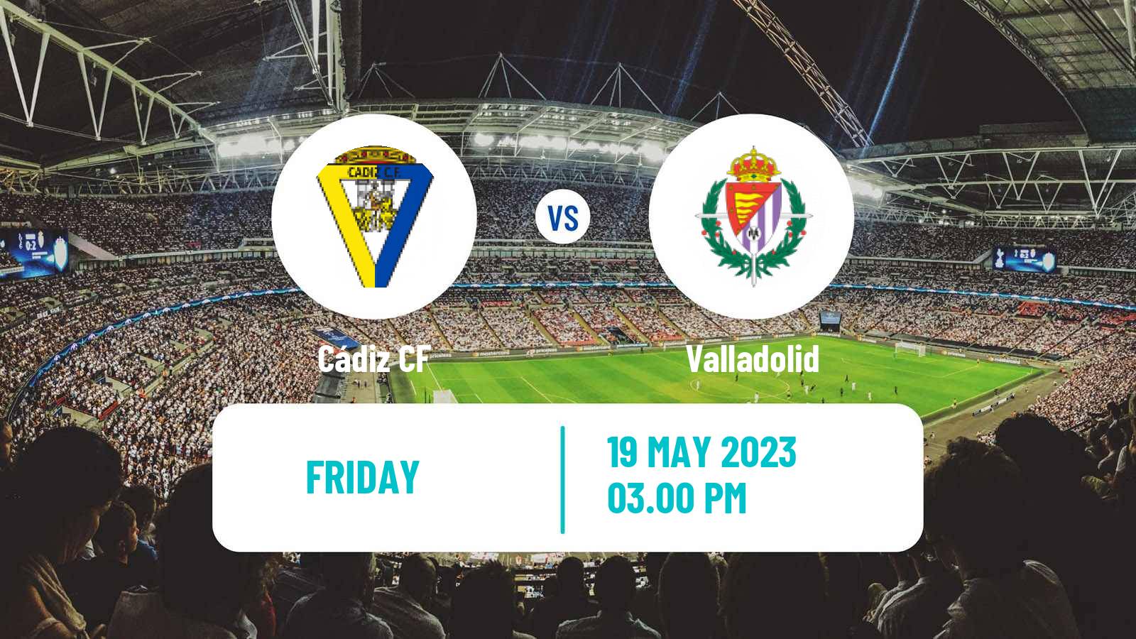 Soccer Spanish LaLiga Cádiz - Valladolid