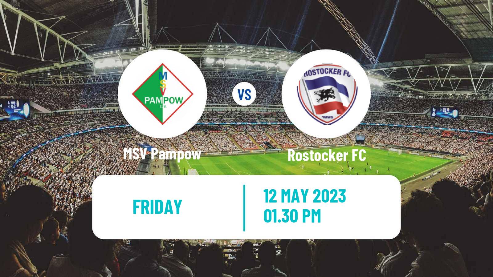 Soccer German Oberliga NOFV-Nord Pampow - Rostocker FC