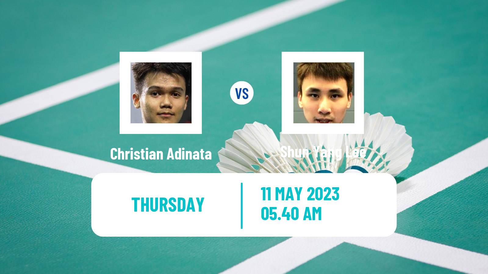 Badminton Badminton Christian Adinata - Shun Yang Lee