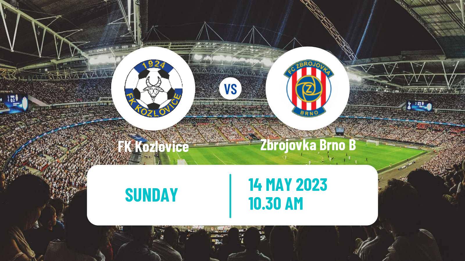 Soccer Czech Division E Kozlovice - Zbrojovka Brno B