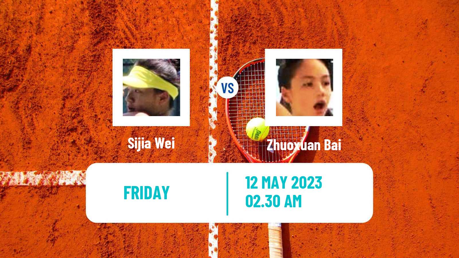 Tennis ITF Tournaments Sijia Wei - Zhuoxuan Bai