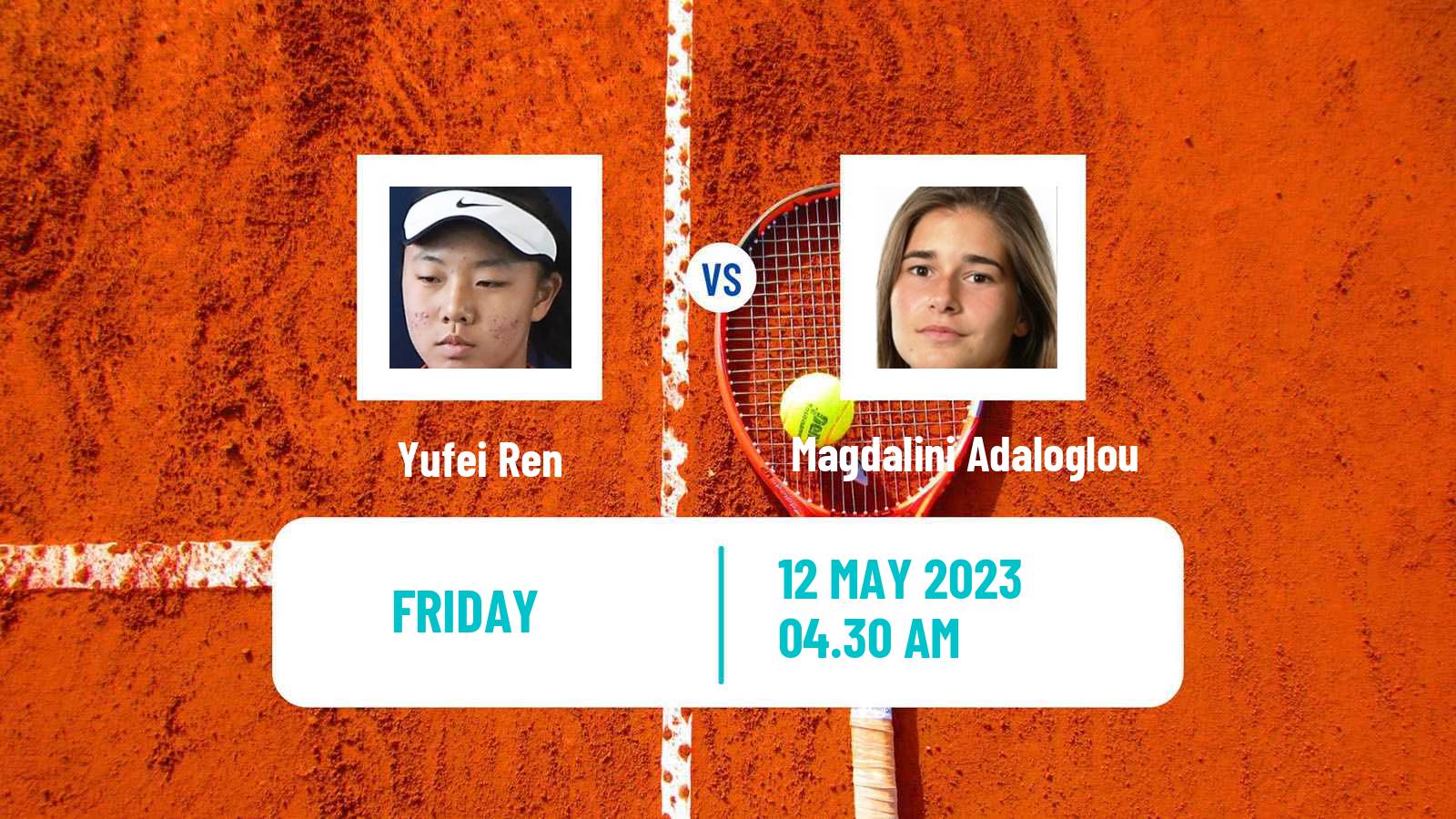 Tennis ITF Tournaments Yufei Ren - Magdalini Adaloglou