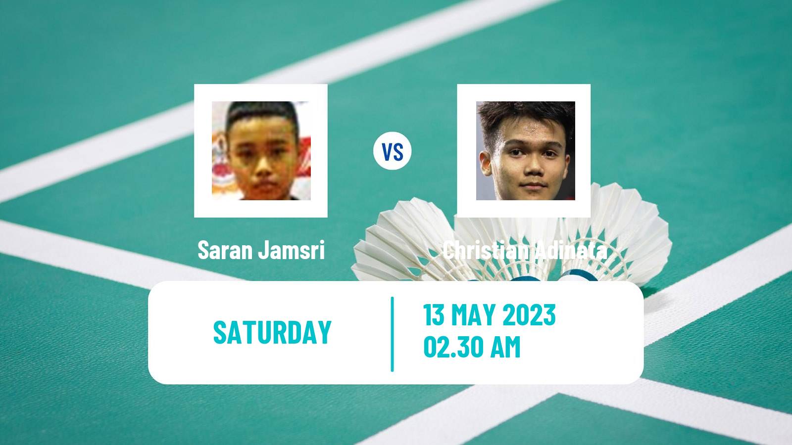 Badminton Badminton Saran Jamsri - Christian Adinata