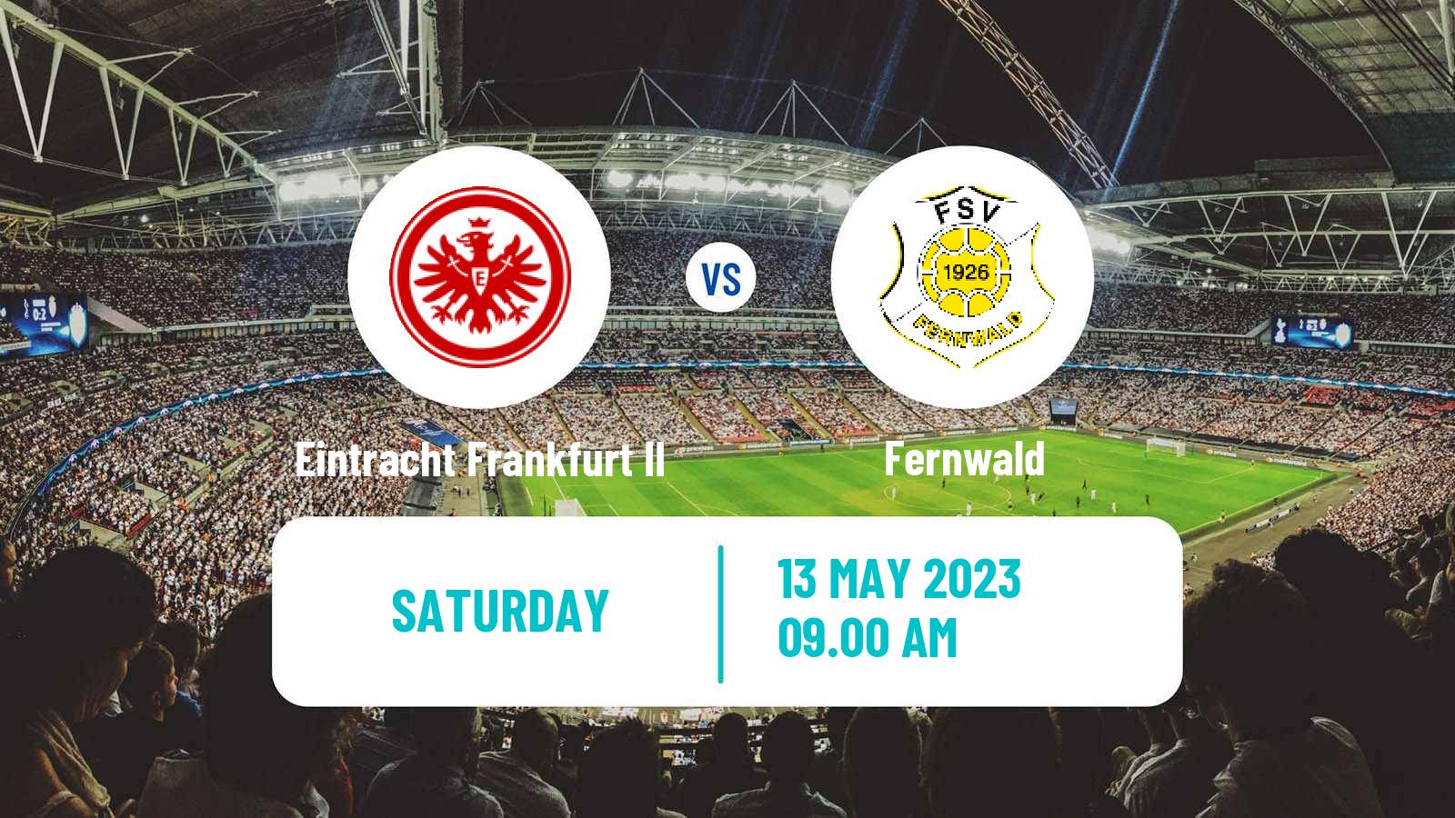 Soccer German Oberliga Hessen Eintracht Frankfurt II - Fernwald
