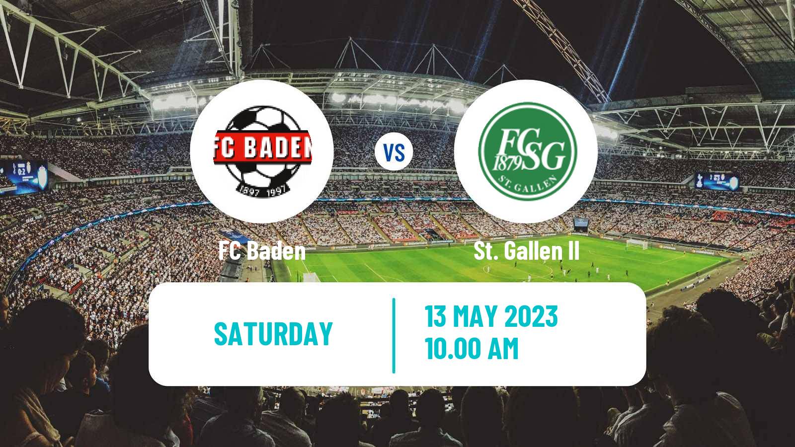 Soccer Swiss Promotion League Baden - St. Gallen II