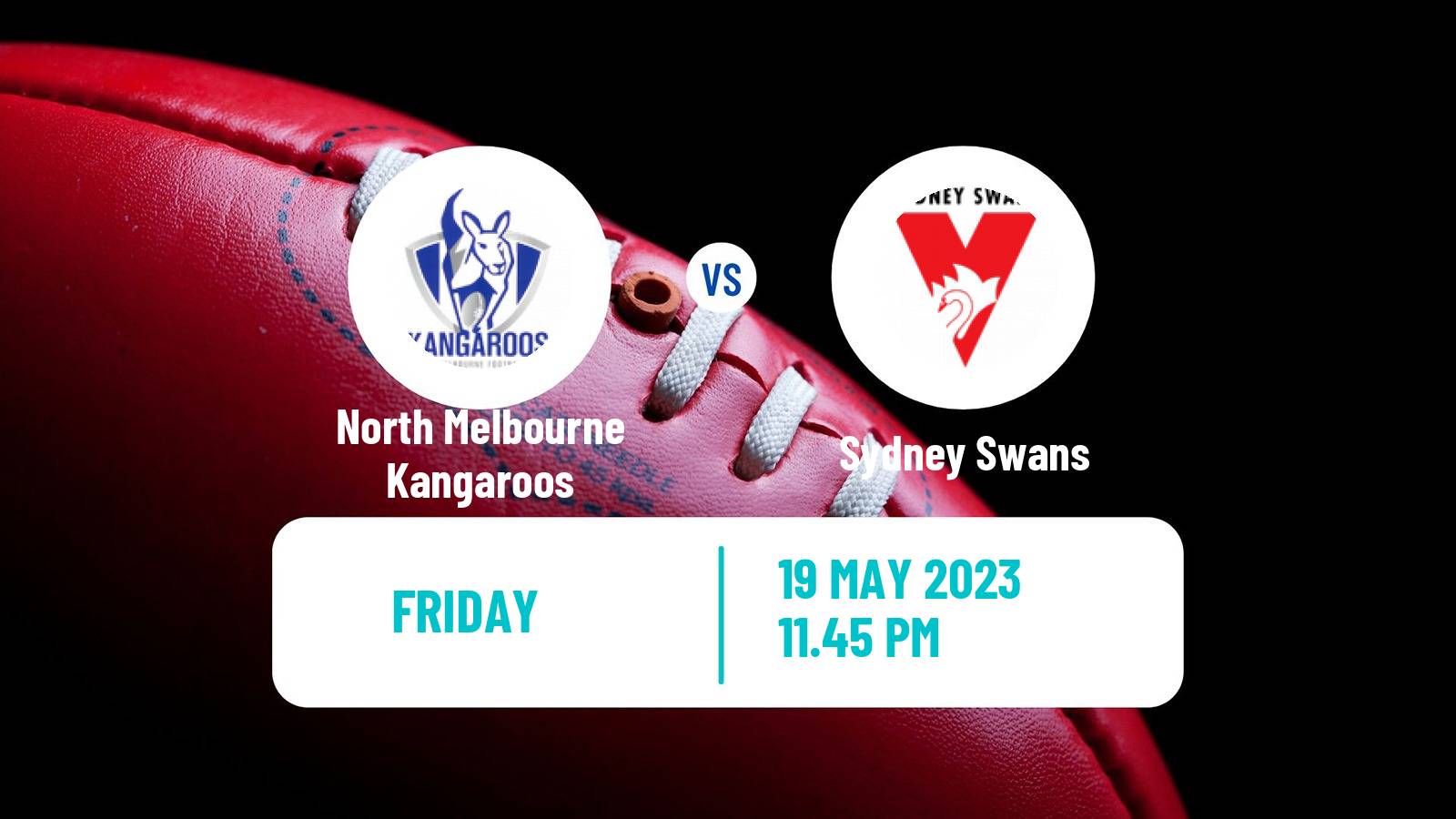 Aussie rules AFL North Melbourne Kangaroos - Sydney Swans