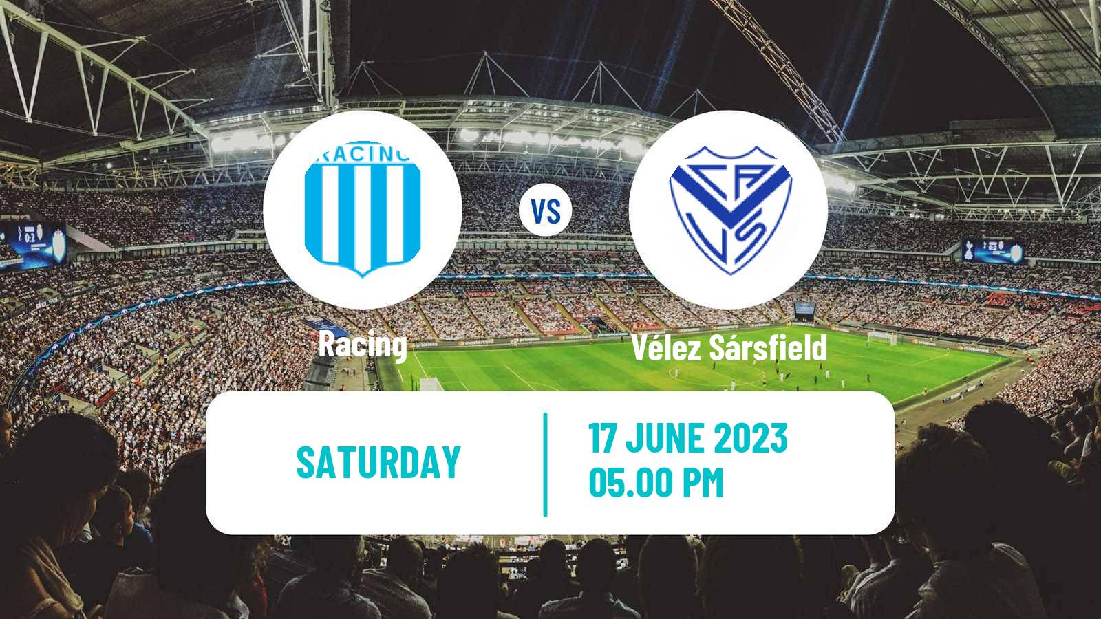 Soccer Argentinian Liga Profesional Racing - Vélez Sársfield