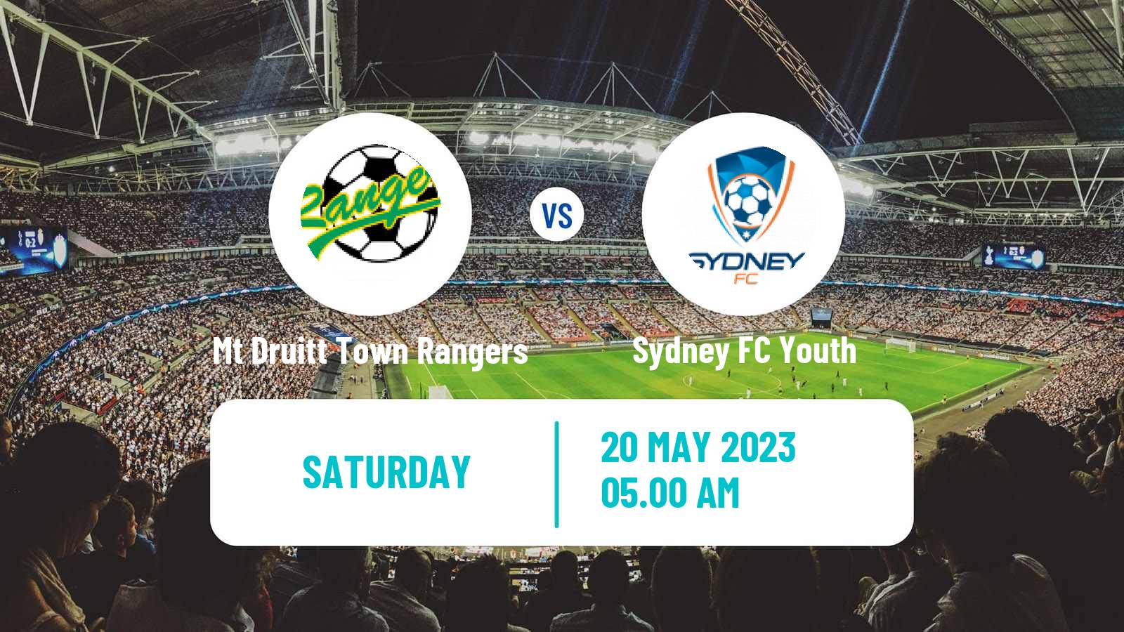 Soccer Australian NPL NSW Mt Druitt Town Rangers - Sydney FC Youth