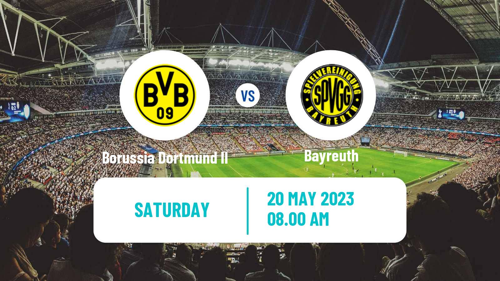 Soccer German 3 Bundesliga Borussia Dortmund II - Bayreuth