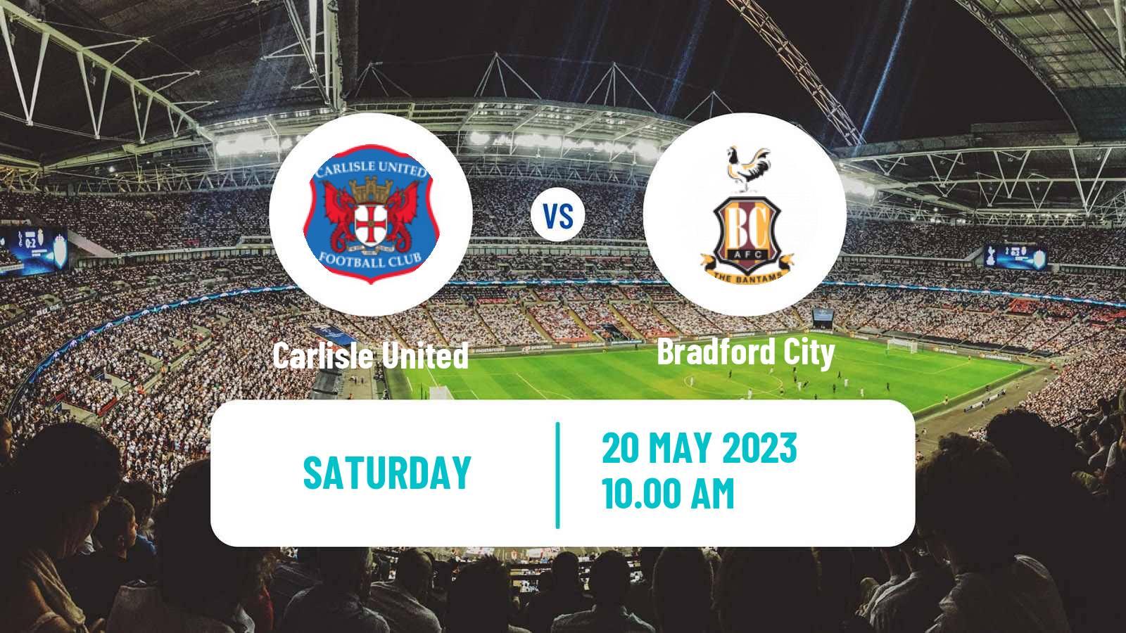 Soccer English League Two Carlisle United - Bradford City