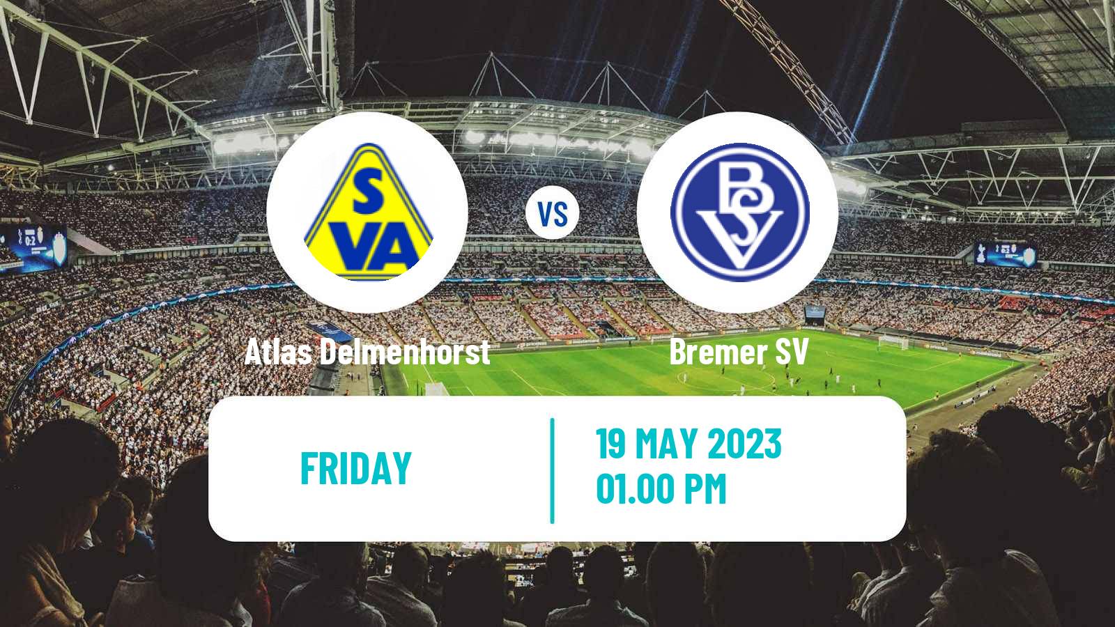 Soccer German Regionalliga North Atlas Delmenhorst - Bremer SV