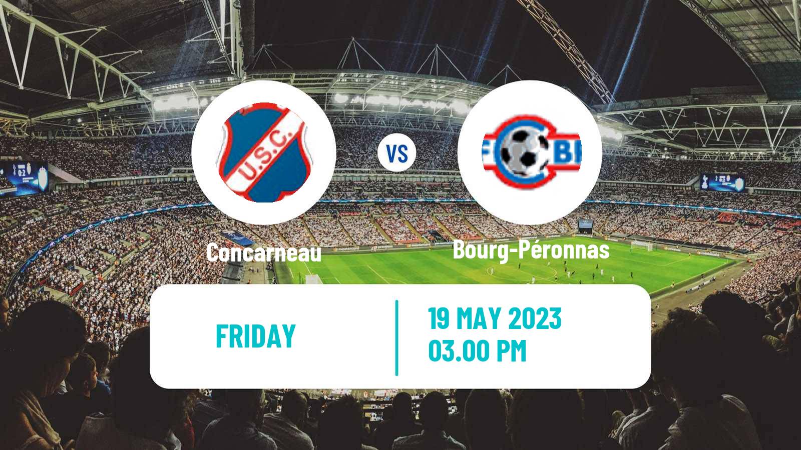 Soccer French National League Concarneau - Bourg-Péronnas