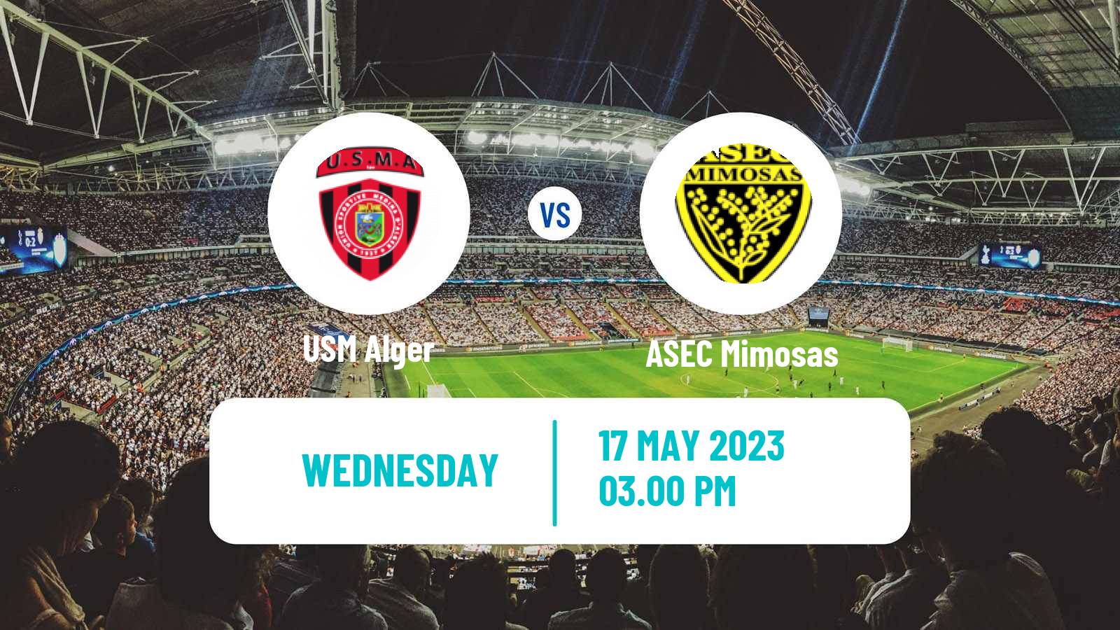 Soccer CAF Confederation Cup USM Alger - ASEC Mimosas