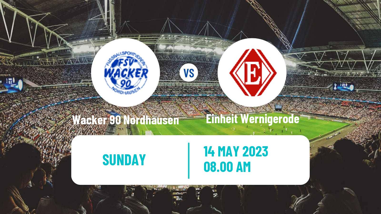 Soccer German Oberliga NOFV- Süd Wacker 90 Nordhausen - Einheit Wernigerode
