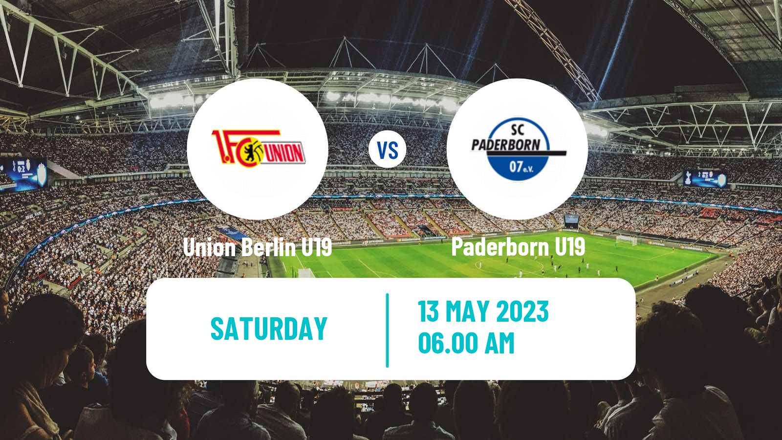 Soccer German Junioren Bundesliga Play Offs Union Berlin U19 - Paderborn U19