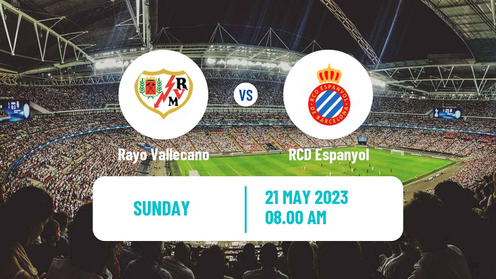 Soccer Spanish LaLiga Rayo Vallecano - Espanyol