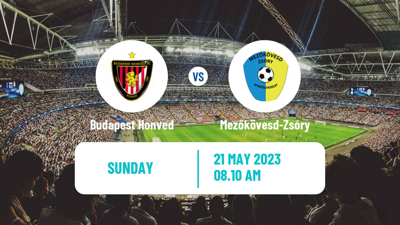 Soccer Hungarian NB I Budapest Honved - Mezőkövesd-Zsóry