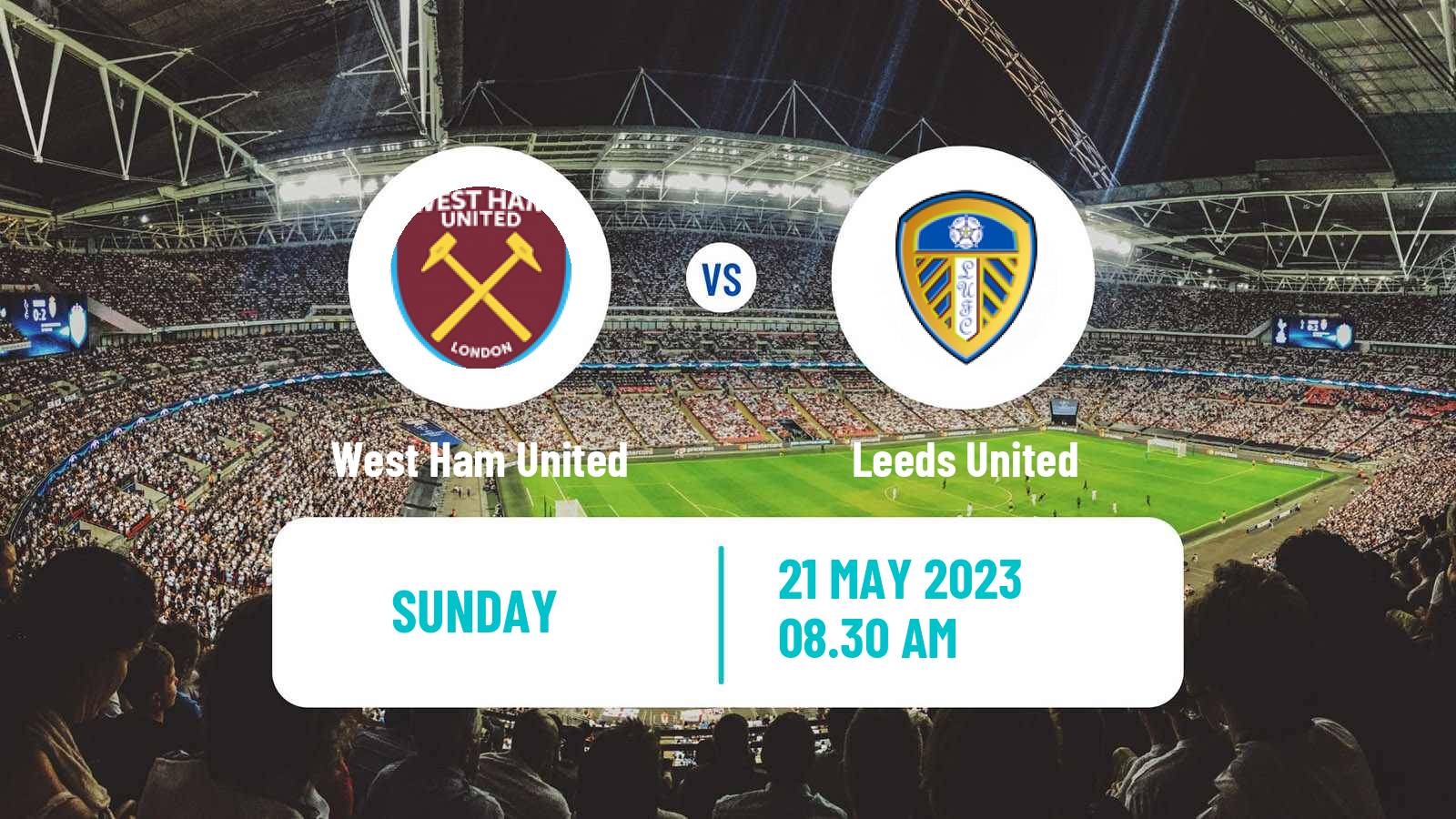 Soccer English Premier League West Ham United - Leeds United
