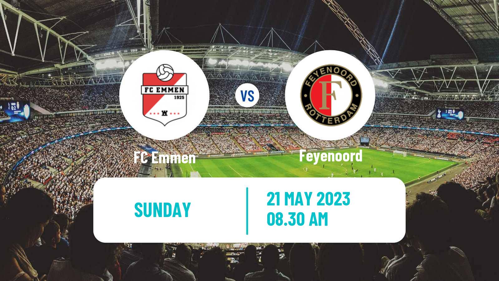 Soccer Dutch Eredivisie Emmen - Feyenoord